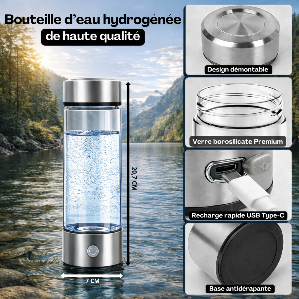 Bouteille d'eau à hydrogène-VitHydra