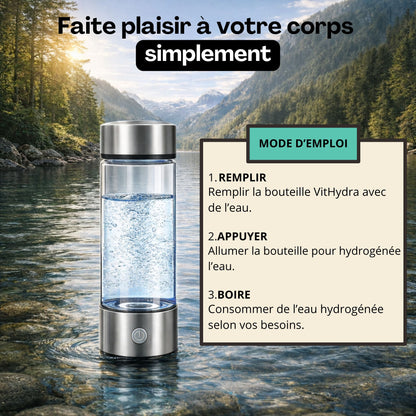 Bouteille d'eau à hydrogène-VitHydra